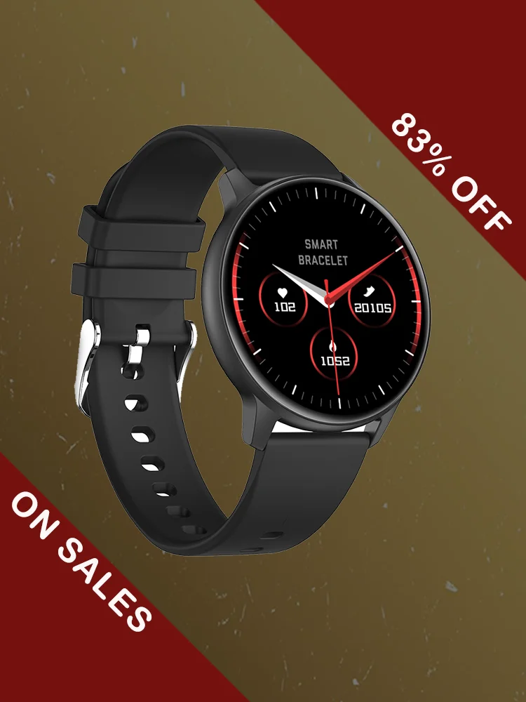 

2023 New Smartwatch Unisex Gifts ISO Android Round Full Touch HD Display Wristwatch Heart Monitor Sport Fitness Tracker Watch