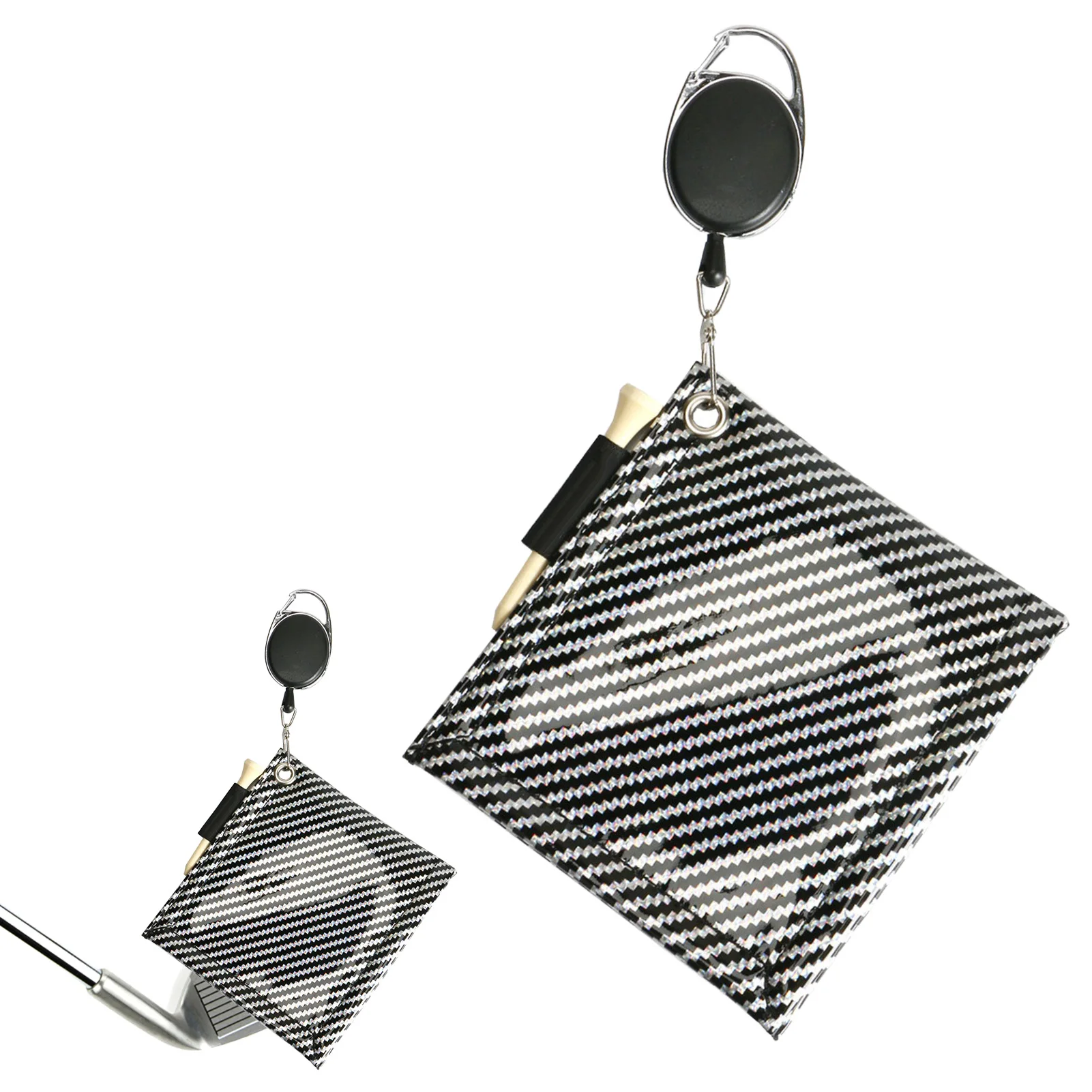 

Аксессуары для очистки гольфа, компактное полотенце для гольфа с выдвижными зажимами, легкий инструмент для очистки, аксессуары для гольфа ...