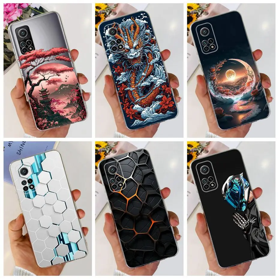 Модный чехол для Xiaomi Mi 10T Pro 5G Mi10T Lite Мягкая силиконовая задняя крышка из ТПУ Для