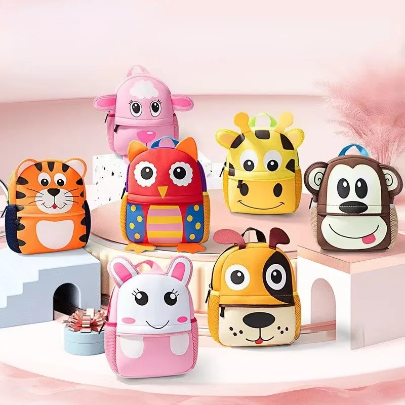 

2023 New Kids Backpack Cartoon Schoolbag Primary Waterproof Backpack Boys Girls Orthopedic Mochila Infantile