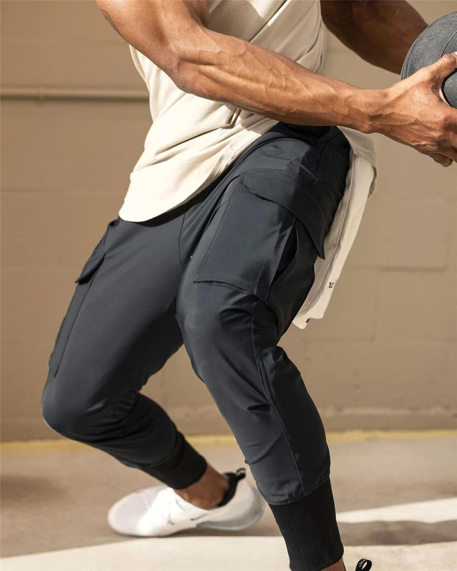 Брюки-карго для мужчин Новая фирменная мужская одежда спортивные брюки в Военном