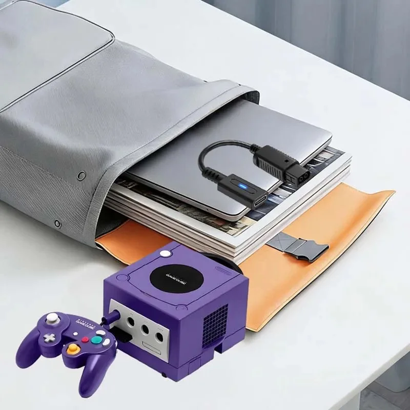Фото Кабель для зарядки Type C 45W PD для консоли NGC, USB-C кабель для питания игровой консоли Nintendo Gamecube, провод для зарядки игровой консоли, 12 см №5