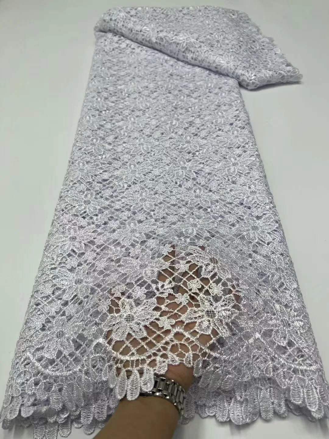 5-ярдовая мягкая водорастворимая французская гипюровая кружевная африканская