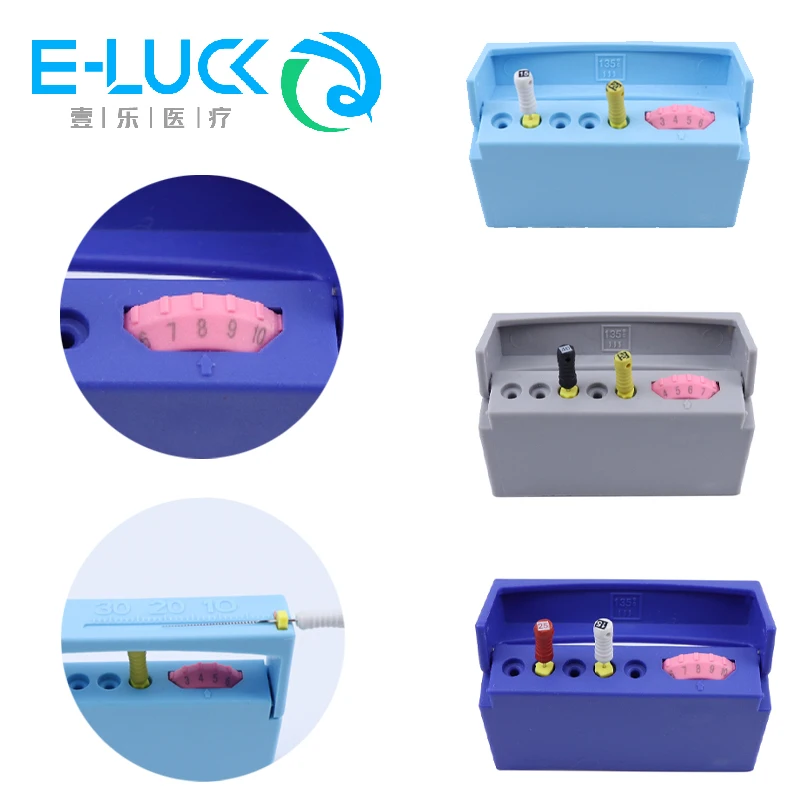 

1pc Dental Endo Files Holder 5holes Organizer Endo Box Autoclavable Endodontic Drill Stand Root Canal File Dispenser