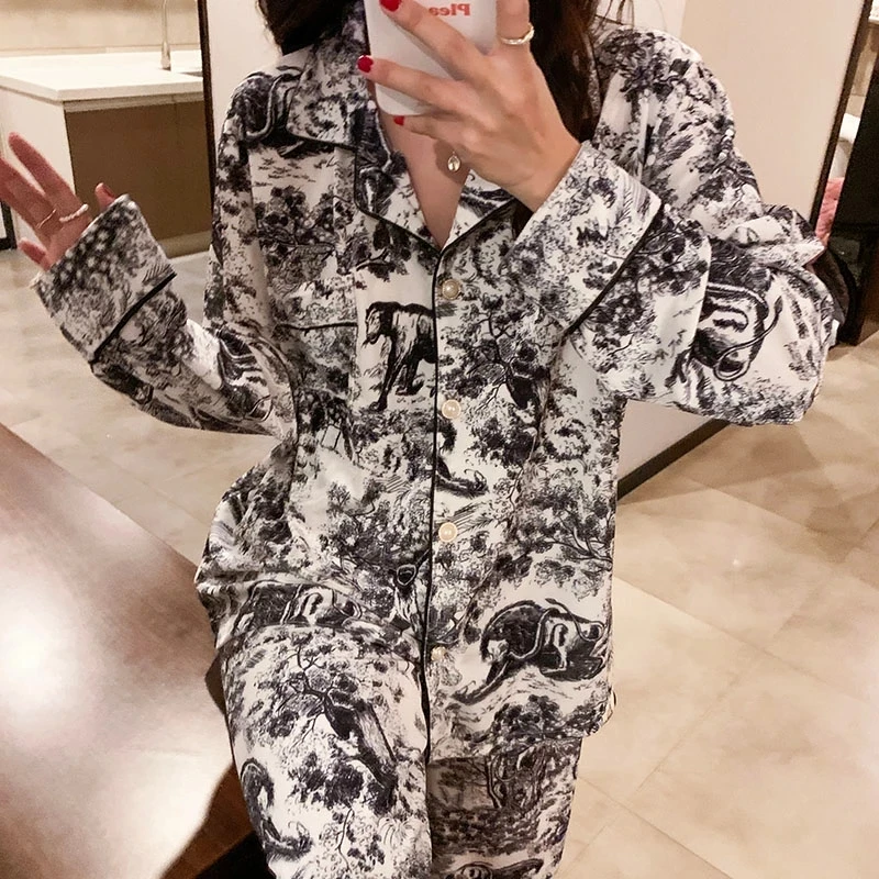 

Женская велюровая Пижама, зимние золотые бархатные цветочные повседневные домашние костюмы с длинным рукавом, зимние домашние пижамы для ж...