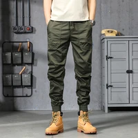 mens casual cotton overalls stretch outdoor hiking tactical sports pants mens military multi pocket combat men trousers