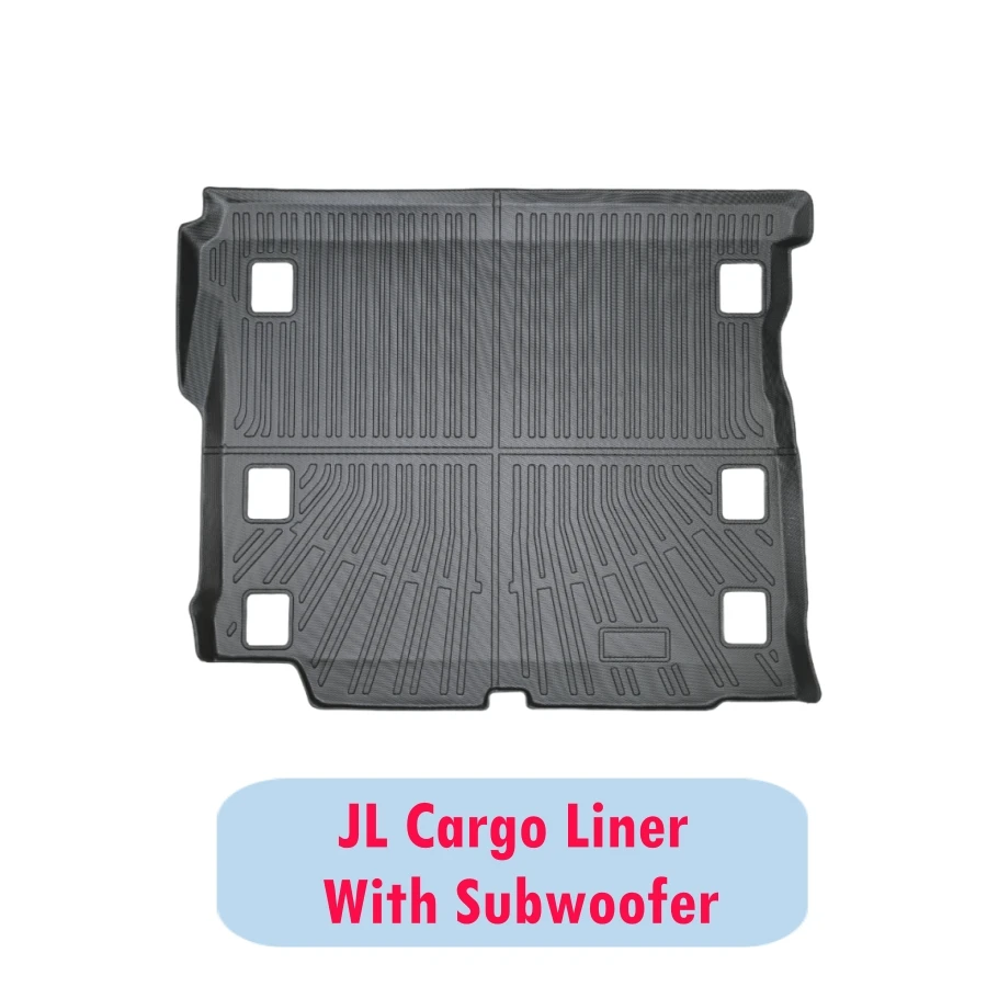 

Коврики TPE для Jeep Wrangler JL 2018-2025 и 4XE, 4-дверные, водонепроницаемые, нескользящие, TPE, защита от всепогодных условий эксплуатации, грузовой вкладыш