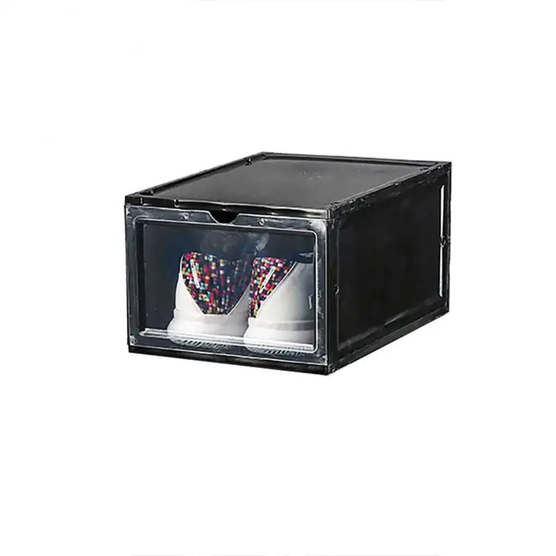 

Shoes Case Thickened Stackable Shoes Organizers Exquisite Design Transparent Shoe Box Magnetic Switch Shoes Display Cabinet