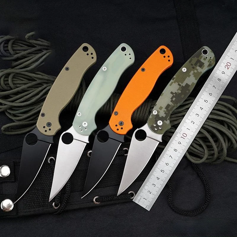 

440 blade material folding knife outdoor camping survival knifes tool Stainless Steel Portable self-defense folding Knives