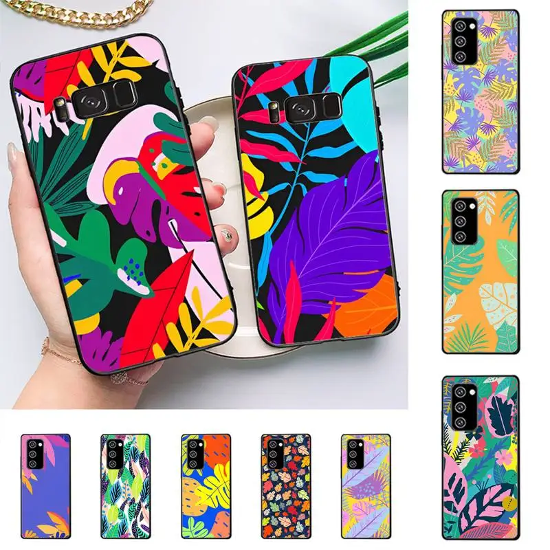 

Colorful Leaves Phone Case for Samsung Note 5 7 8 9 10 20 pro plus lite ultra A21 12 72