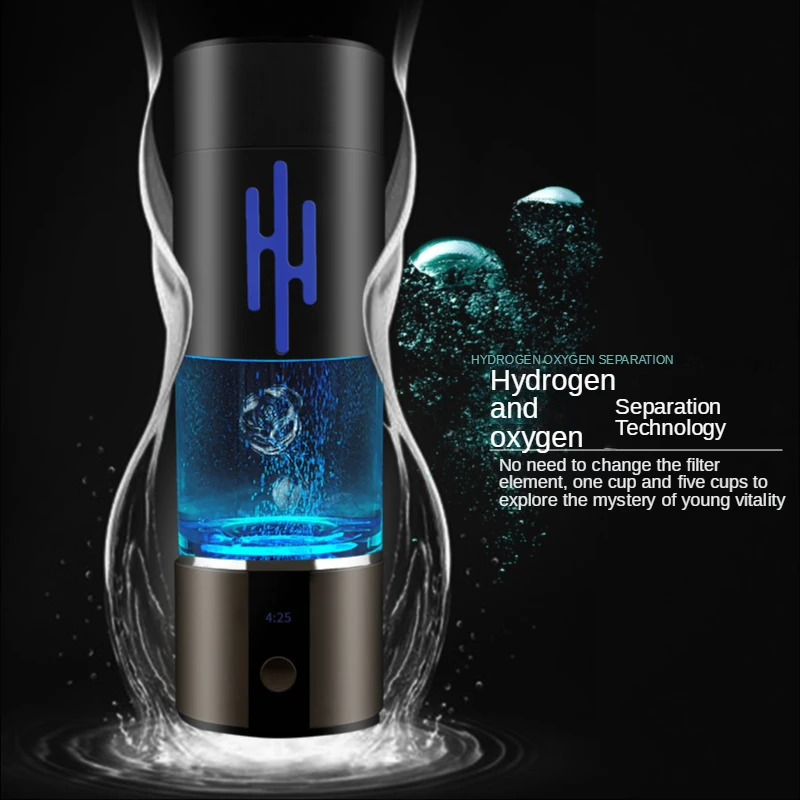 6000PPB High Concentration Hydrogen Rich Water Cup SPE/PEM Hydrogen Water Generator Water Filter Bottle Nano H2 Ventilator