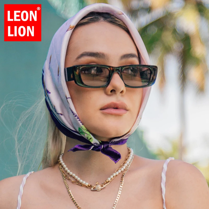 

Leonlion Small Rectangle Sunglasses Women Rectangle Glasses For Women/Men Luxury Brand Eyeglasses Women Gafas De Mujer UV400