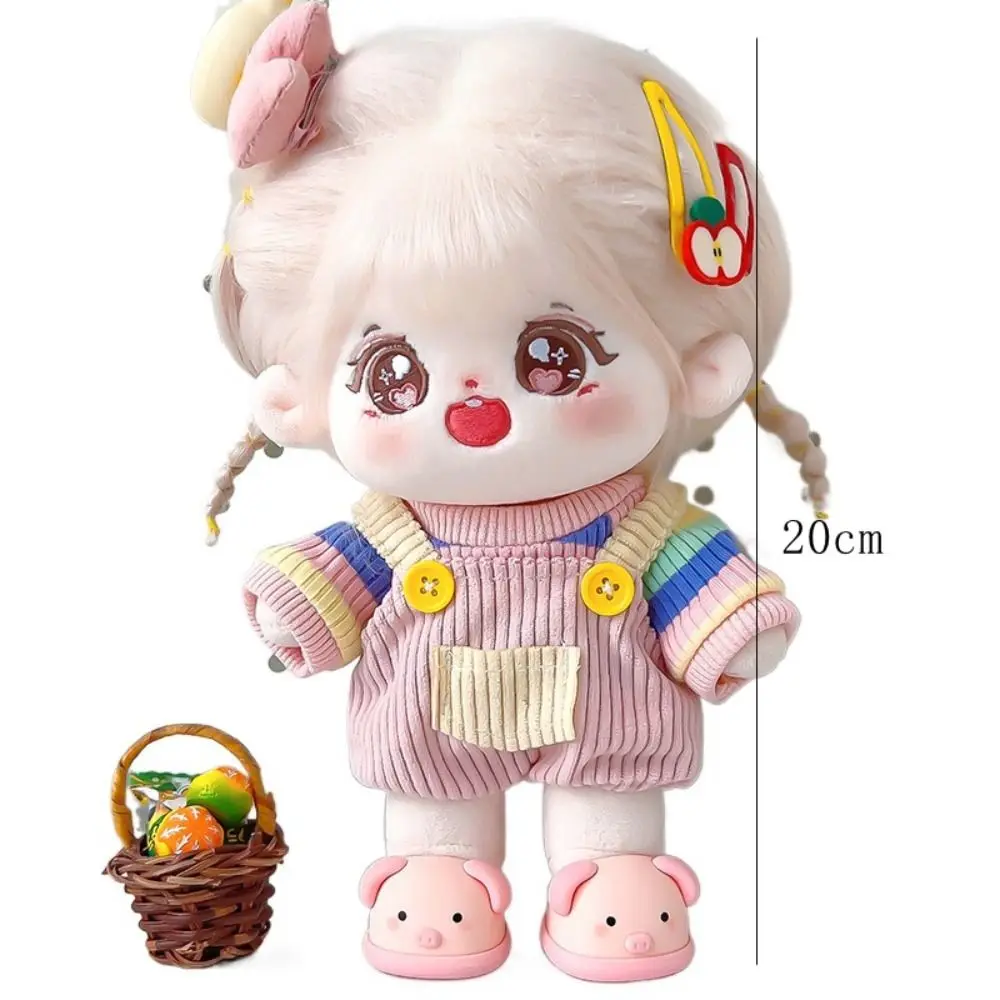 Одевание 20 см хлопковая кукольная одежда Радужный костюм комбинезон для куклы