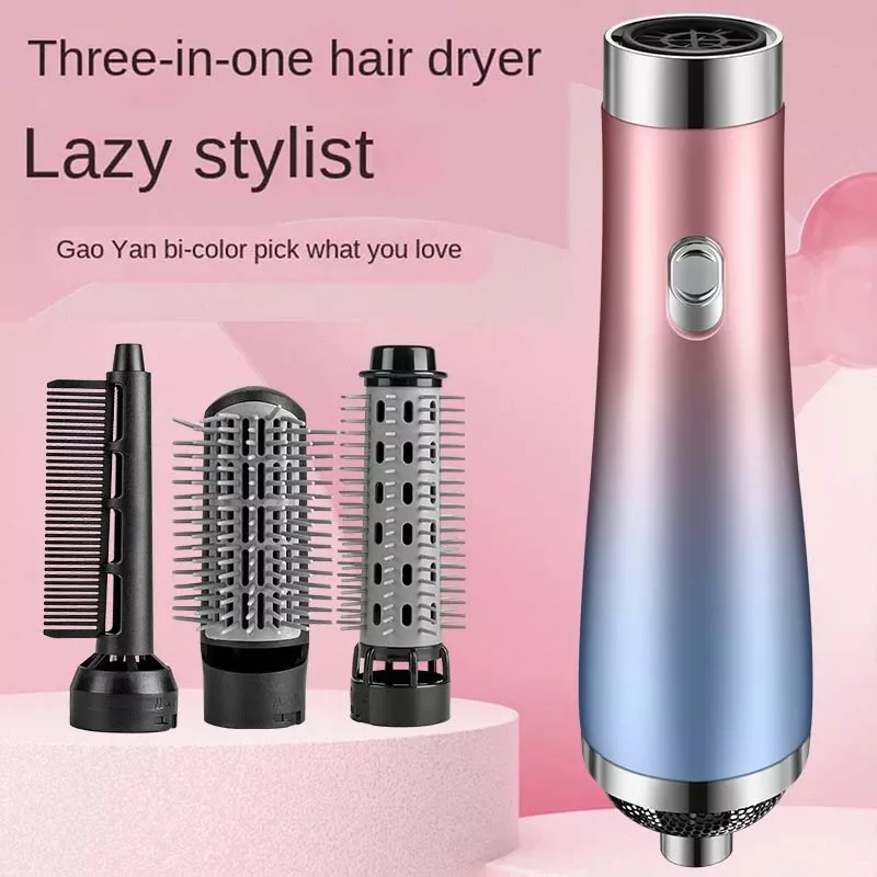 

NEW2023 3 IN 1 Hair Dryer Hot Air Brush Hair Curler Straightener Comb Curls One Step Hair Styling Tools Ion Dryer Brush