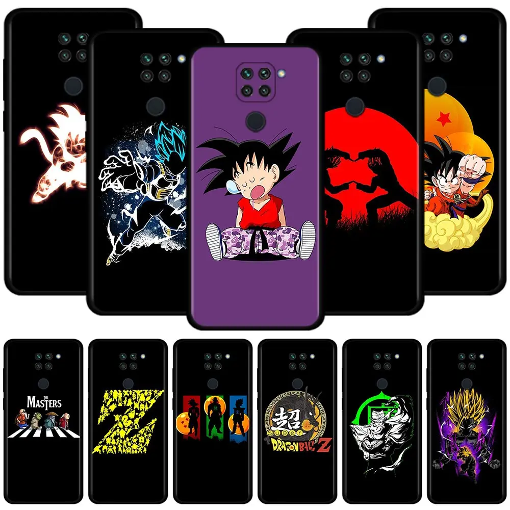 

Phone Case For Xiaomi Redmi Note 11S 11T 11 10 8 Pro 9S 9T 9 8T K50 K40S K40 10C 9A 9C Black Funda Seven Dragon Ball Son Goten