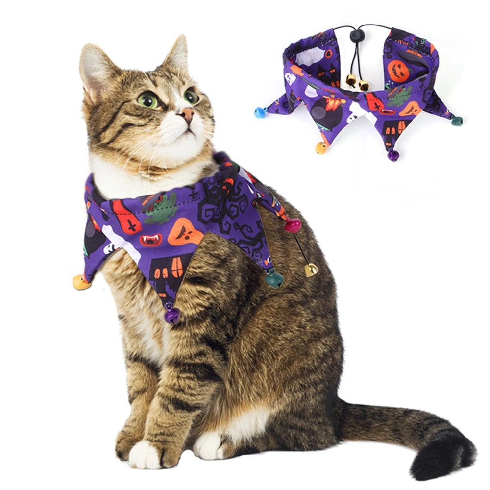 

Cat Cosplay Costume Accessories Halloween Dog Bandana Decoration Practical Triangle Bibs Pet Supplies Dropship