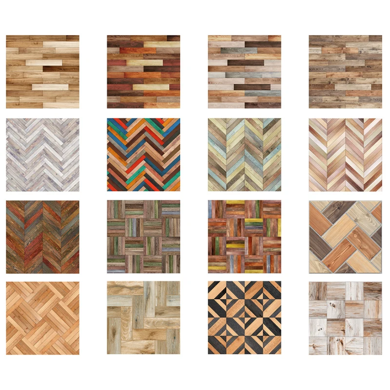 

20PCS Wood Grain Tile Wall Sticker Self Adhesive Waterproof Retro 3D Wallpaper PVC Kitchen Bathroom Living Room Decoration
