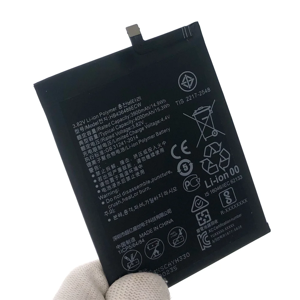 Оригинальный сменный аккумулятор для телефона HB436486ECW 4000 мАч Huawei Mate 10 / Pro 20 P20 Honor V20