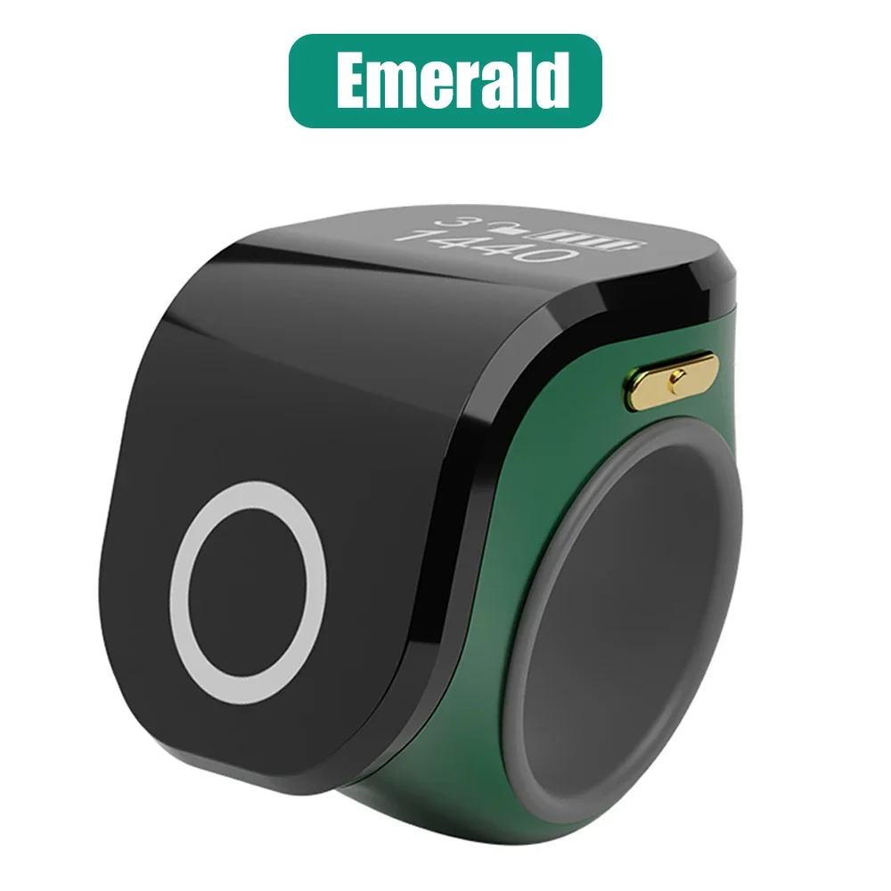 

Умный Цифровой Счетчик кликер подсчет кликер Цифровой Счетчик Талли четкий дисплей для мусульман Tasbeeh Zikr кольцо напоминание о времени