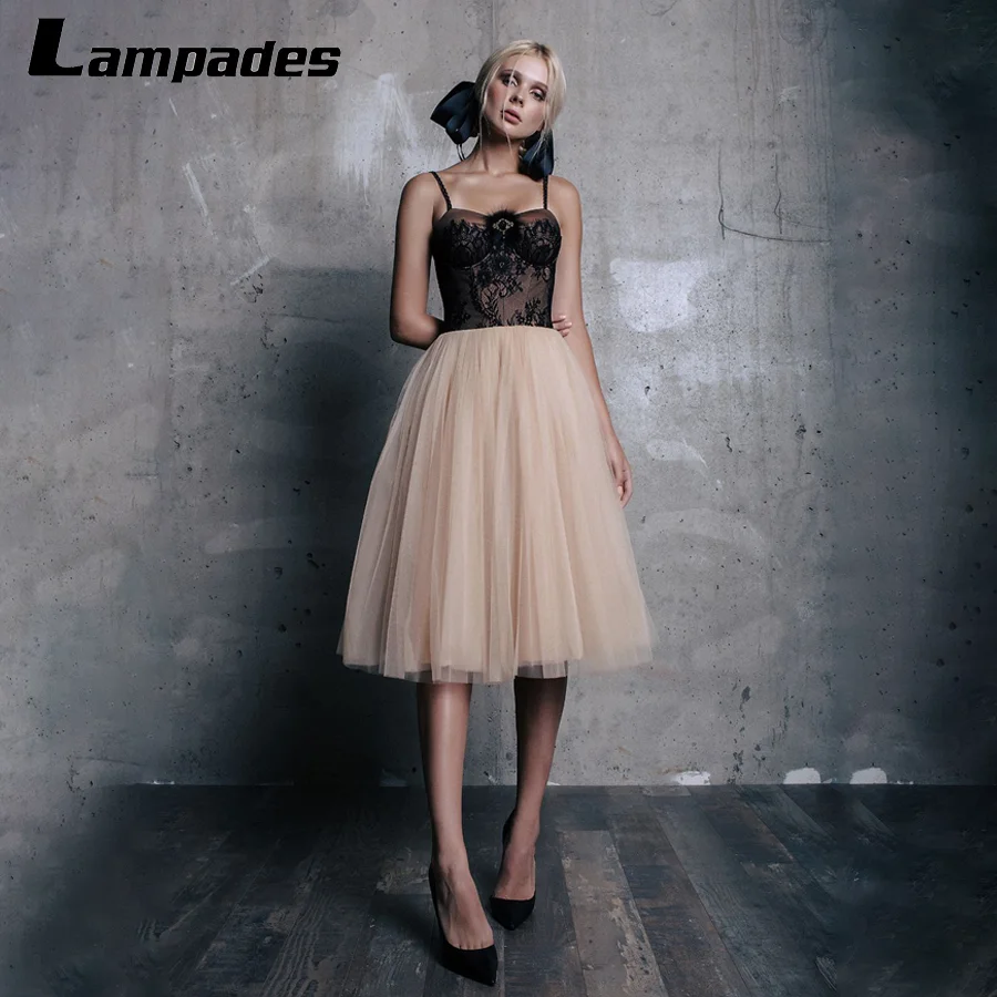 

Gorgeous Spaghetti Straps Tulle Prom Dress Two Stones Color Ideal for Formal Occasions and Parties Vestidos De Noche Largos