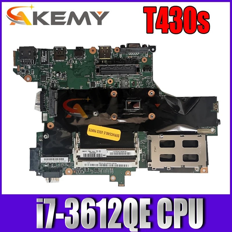 

For Lenovo ThinkPad T430s T430si motherboard mainboard with CPU i7-3612QE SR0ND DDR3 100% Fully Tested