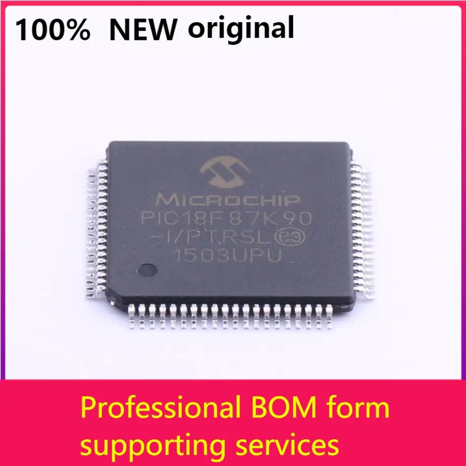 

MCU 8-bit PIC18 PIC RISC 128KB Flash 2,5 V/3,3 V/5V 80-контактный лоток TQFP-лотки PIC18F87K90-I/PTRSL 100% оригинал