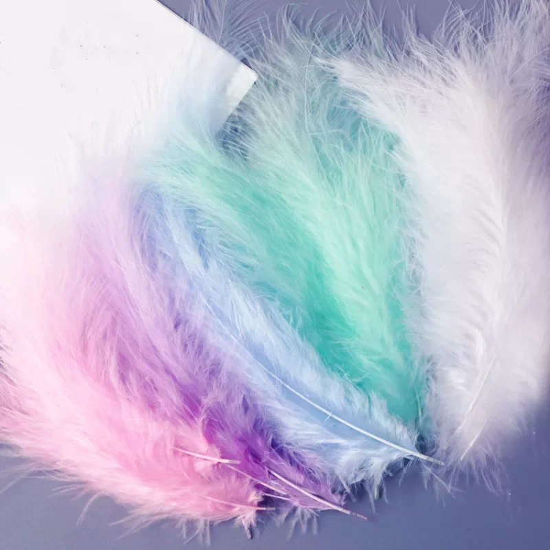 

Turkey Feathers 10-15cm Plumes Turkey Marabou Feathers for Carnival Halloween Christmas DIY Craft Decor feather headdress