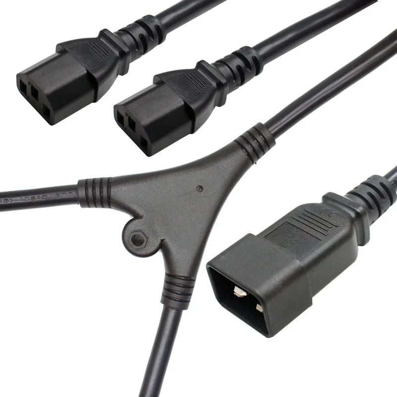 

IEC 320 C20 Male Plug to 2x C13 mining machine Cord Cable