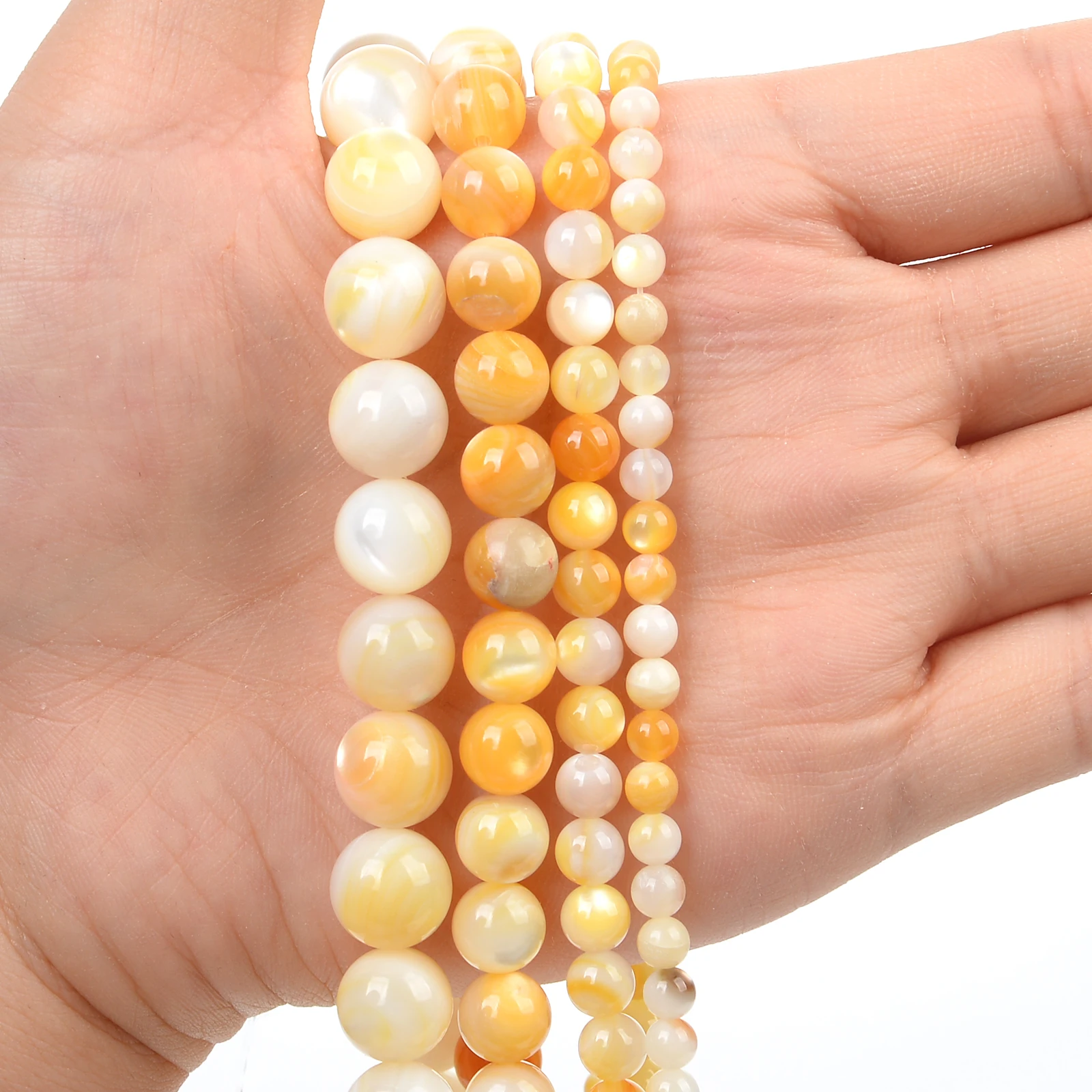 

Golden Shell Natural Bead Charm Boho Diy Handmade For Jewelry Making Necklace Bracelets Accessories Fashion Loose Spacer Beads