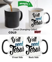 you all need jesus cups christian mugs tea cups kitchen home decal dishwasher and microwave safe milk mugs novelty beer cups