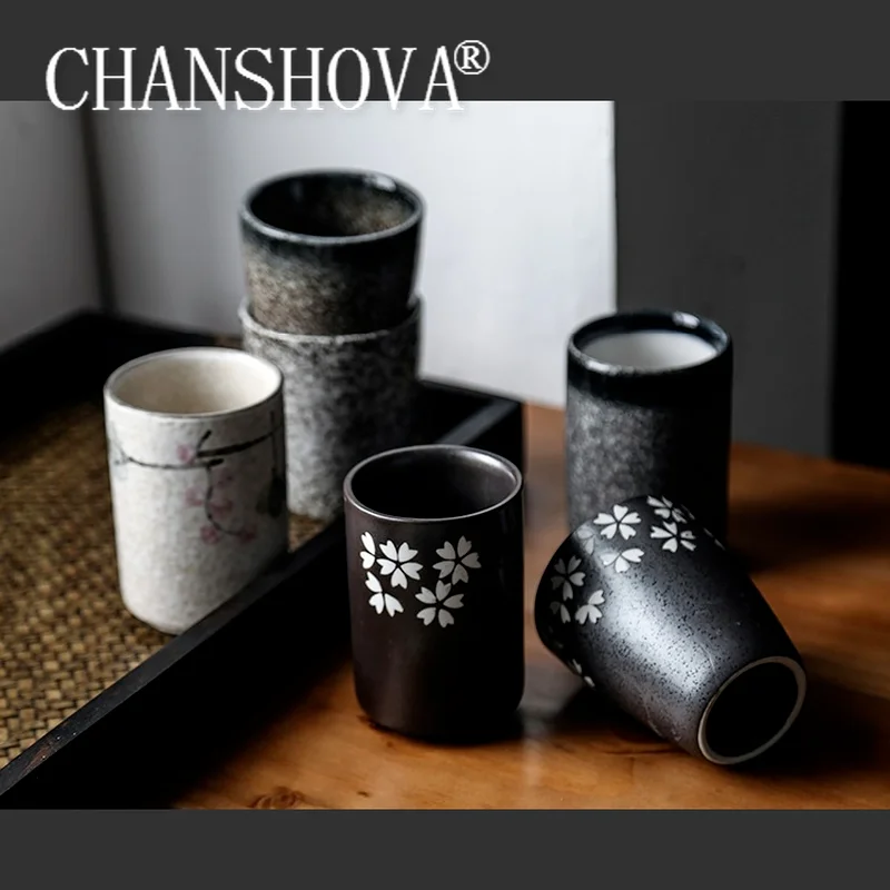 

CHANSHOVA 250ml Chinese Style Tea cup Multiple styles Retro small Ceramic cups Ceramic Teacup Coffee cup Porcelain Tea bowl C053