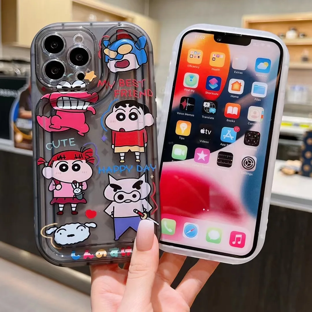 

Crayons Shinchans Phone Cases For iPhone 14 13 12 11 Pro Max Back Cover