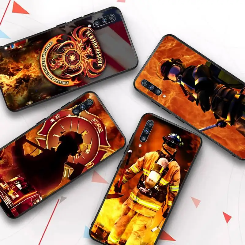 

Firefighter Heroes Fireman Phone Case for Samsung A51 01 50 71 21S 70 31 40 30 10 20 S E 11 91 A7 A8 2018