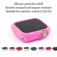 candy soft silicone case for apple watch 3 2 1 42mm 38mm cover protection shell for iwatch 4 5 6 7 se 40mm 44mm watch bumper