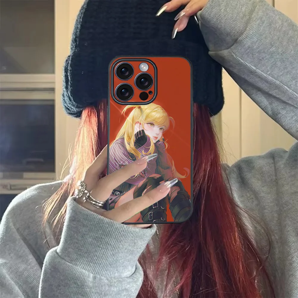 Чехол для телефона D-Death Note Misha iPhone 16 15 14 13 12 11 PRO MAX PLUS Mini TPU мягкий приятный кожи