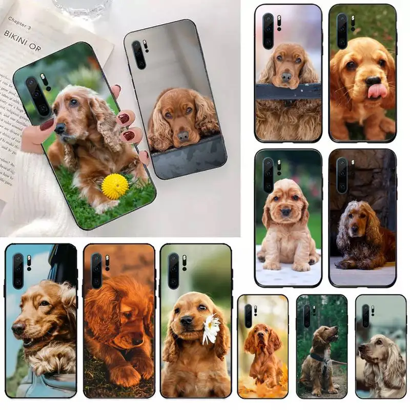 

Cocker Spaniels dog Cute animal Phone Case For Huawei honor Mate 10 20 30 40 i 9 8 pro x Lite P smart 2019 nova 5t