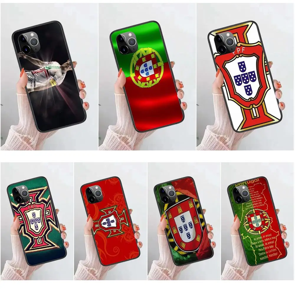

For Samsung Galaxy A51 A71 A72 A70 A51 A50 A40 A30S A20S A10S 5G Black Waterproof Pretty Prime Soft Portugal Flag Fpf Retail