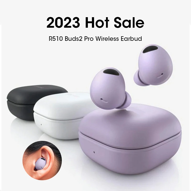 

2023 New Buds2 Pro R510 TWS Earbuds Bluetooth Earphones Buds 2 Pro Wireless Headphones with Mic ENC HiFi Stereo Gaming Sports