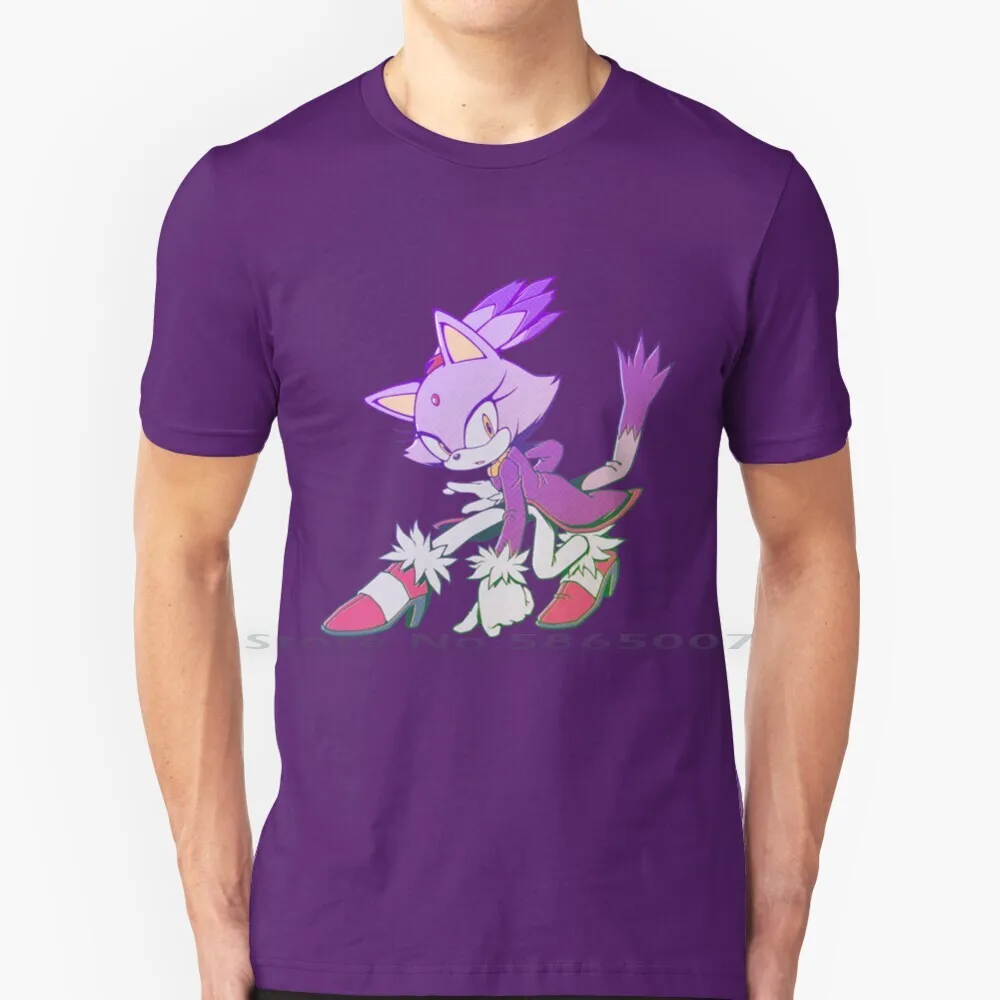 

Blaze 2020 T Shirt 100% Cotton Shadow The Hedgehog Tails Amy Knuckles Silver Heroes Metal Generations Adventure 2 4 Episode 1