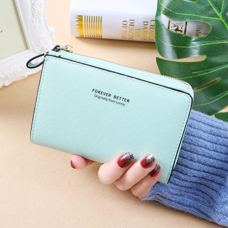Aliood Women Wallet Pu Leather Fashion Girls Wallet Short Zipper Cute Small Coin Purse for Women Money Clip Card Holder Carteras