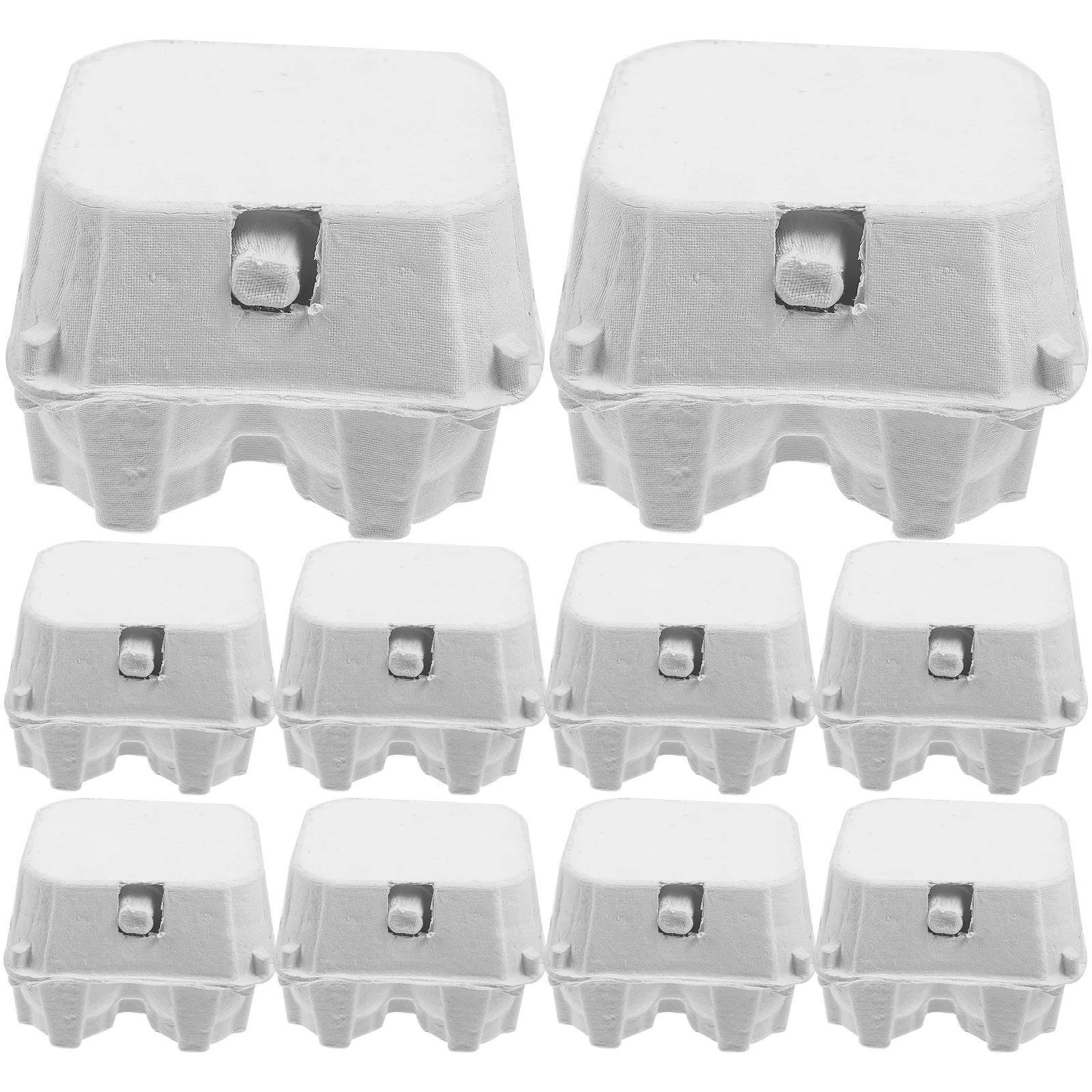

12 Pcs Eggs Fridge Organizer For Bulk Reusable Protective Case Paper Carton White Duck Tray