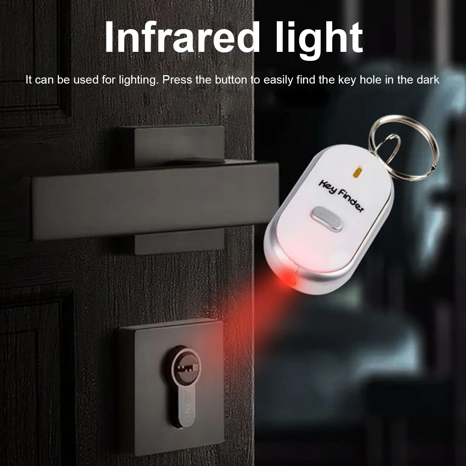 Mini Gps Tracker Led Anti-lost Key Finder Locator Keychain Whistle Sound Control Keyring Seeker For Search |