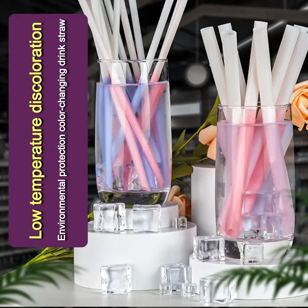 100 шт./упаковка одноразовые соломинки из пла