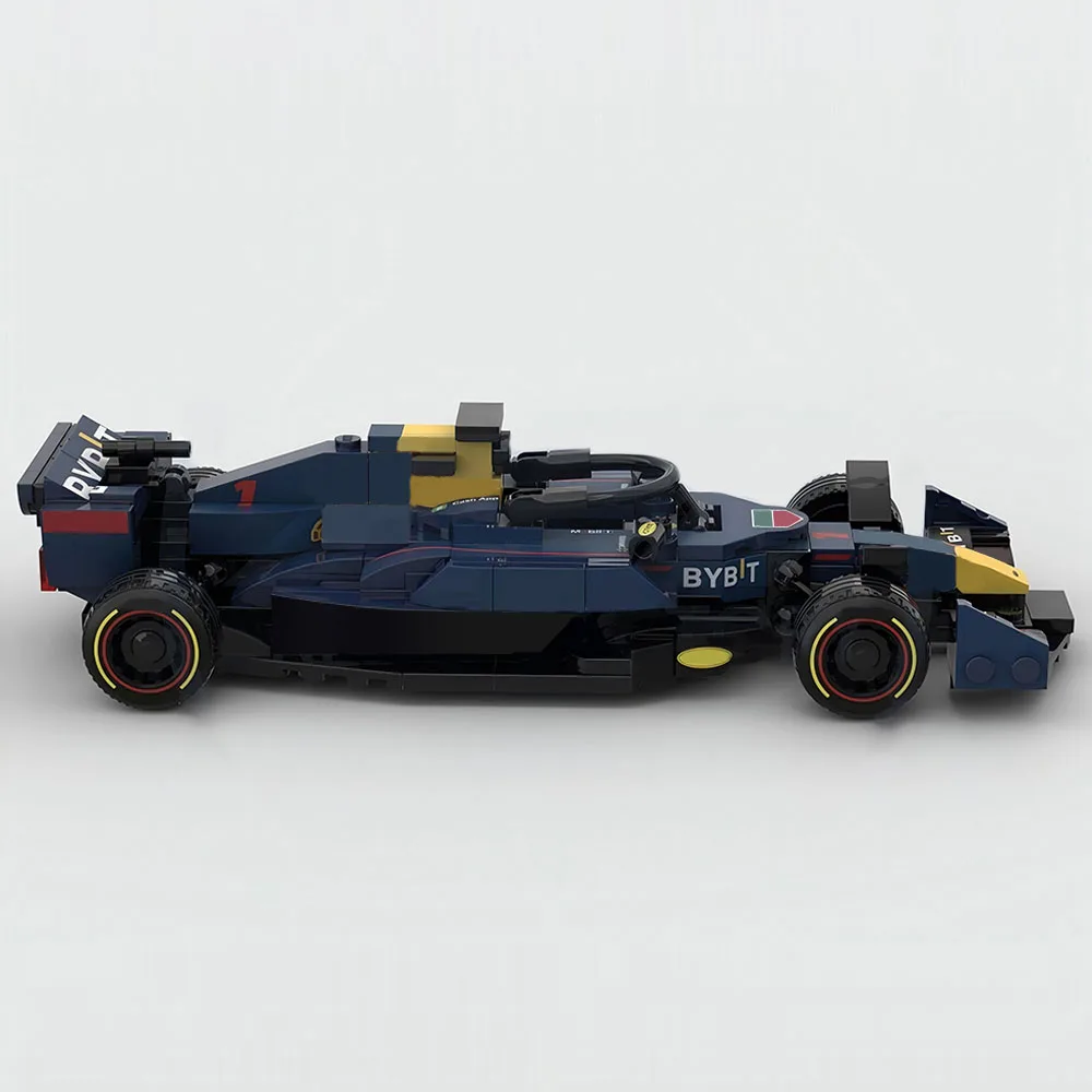 Фото Новый чемпионат MOC Racing Series 2022, скорость RB18 ​ ​ Набор моделей автомобиля, строительные блоки «сделай сам», сборка игрушек, детский подарочный набор для мальчиков №4