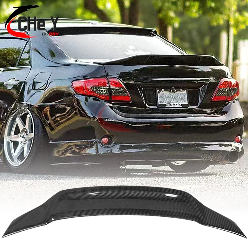 Для Toyota Corolla 2009 2010 2011 2012 2013 100% Настоящее углеродное волокно заднее крыло багажника