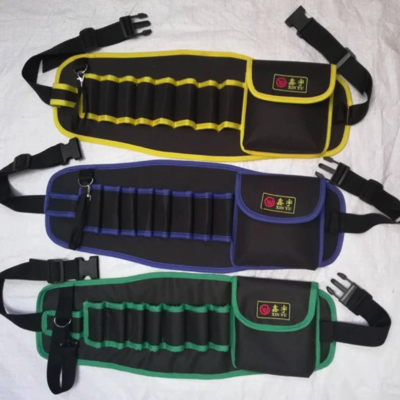 Colorful Fanny Pack In Canvas Tool Bag Organizer Pouch Man Bag Carpentry Tools Belt Tool Holder Storage Drill Tools Packaging