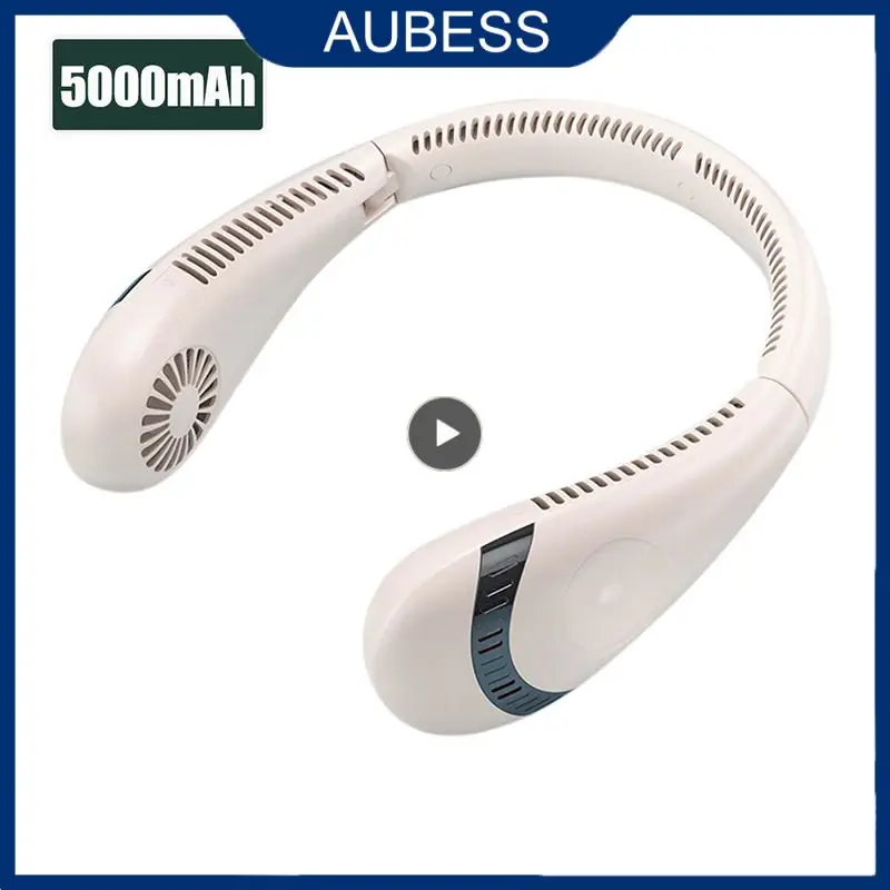 

Abs Wireless Electric Neckband Fans Usb Rechargeable Ventilador Mini Sports Cooling Fan For Sports Running Ventilador Portable