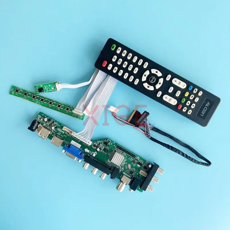 

For B133XW04 B133XW07 Driver Controller Board Laptop Display Kit DVB Digital Signal 1366*768 13.3" USB+DHMI+VGA+2AV 40-Pin LVDS