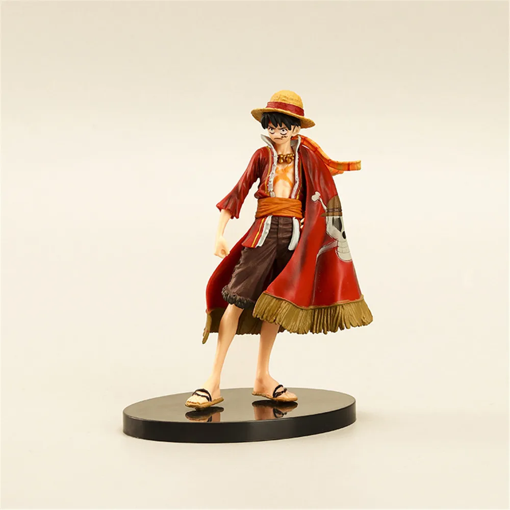 

Аниме One Piece Monkey D Luffy красная плащ ПВХ экшн-фигурка Luffy King Zoro Sanji фигурка Коллекционная модель игрушки детские подарки