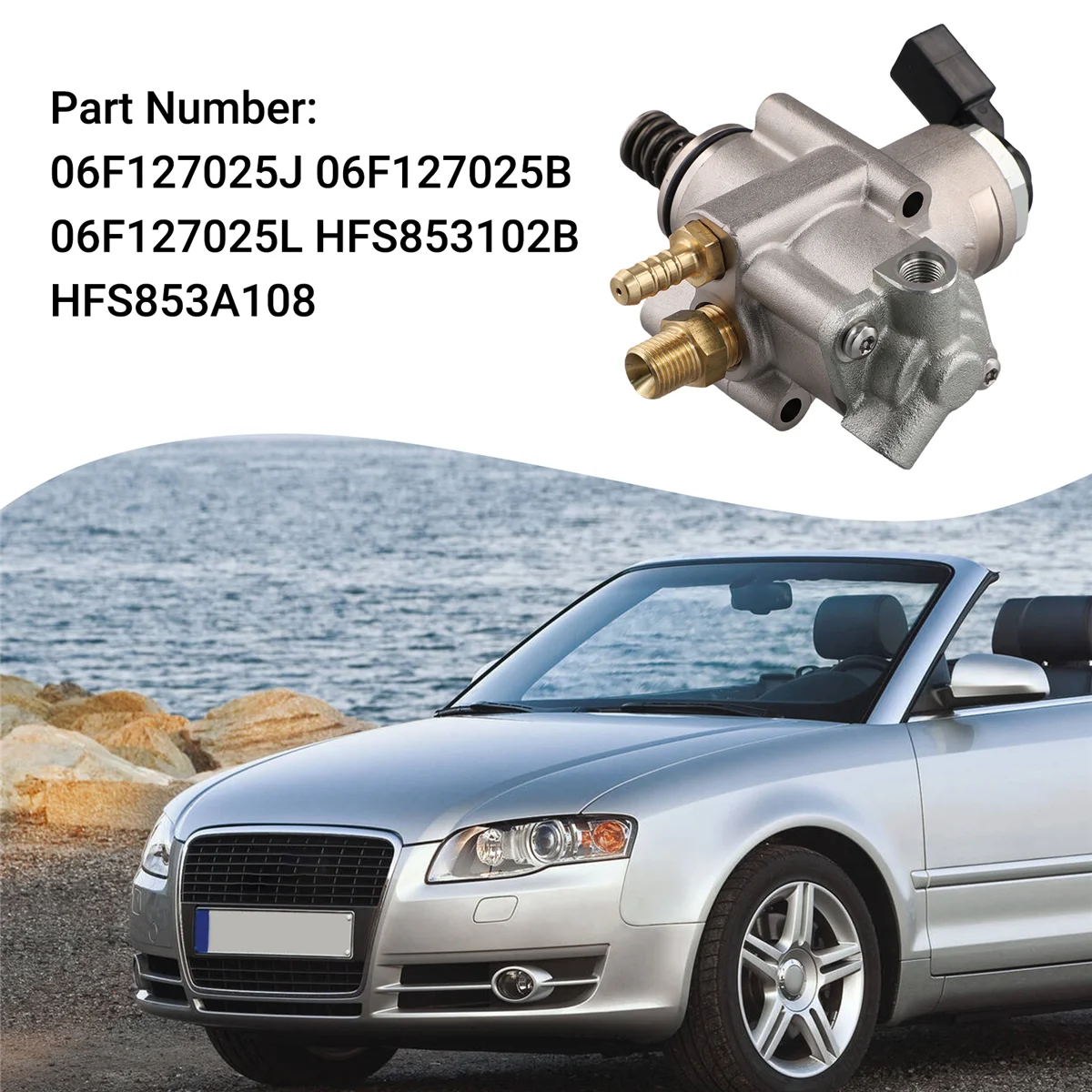 Автомобильный топливный насос высокого давления 06F127025J для AUDI A3 S3 VW Seat Skoda 2 0 T